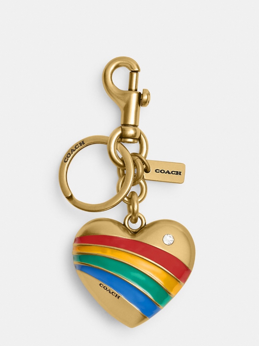 NWT Coach Heart Bag Charm 🌈